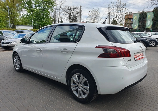 Peugeot 308 cena 39900 przebieg: 133220, rok produkcji 2019 z Warszawa małe 301